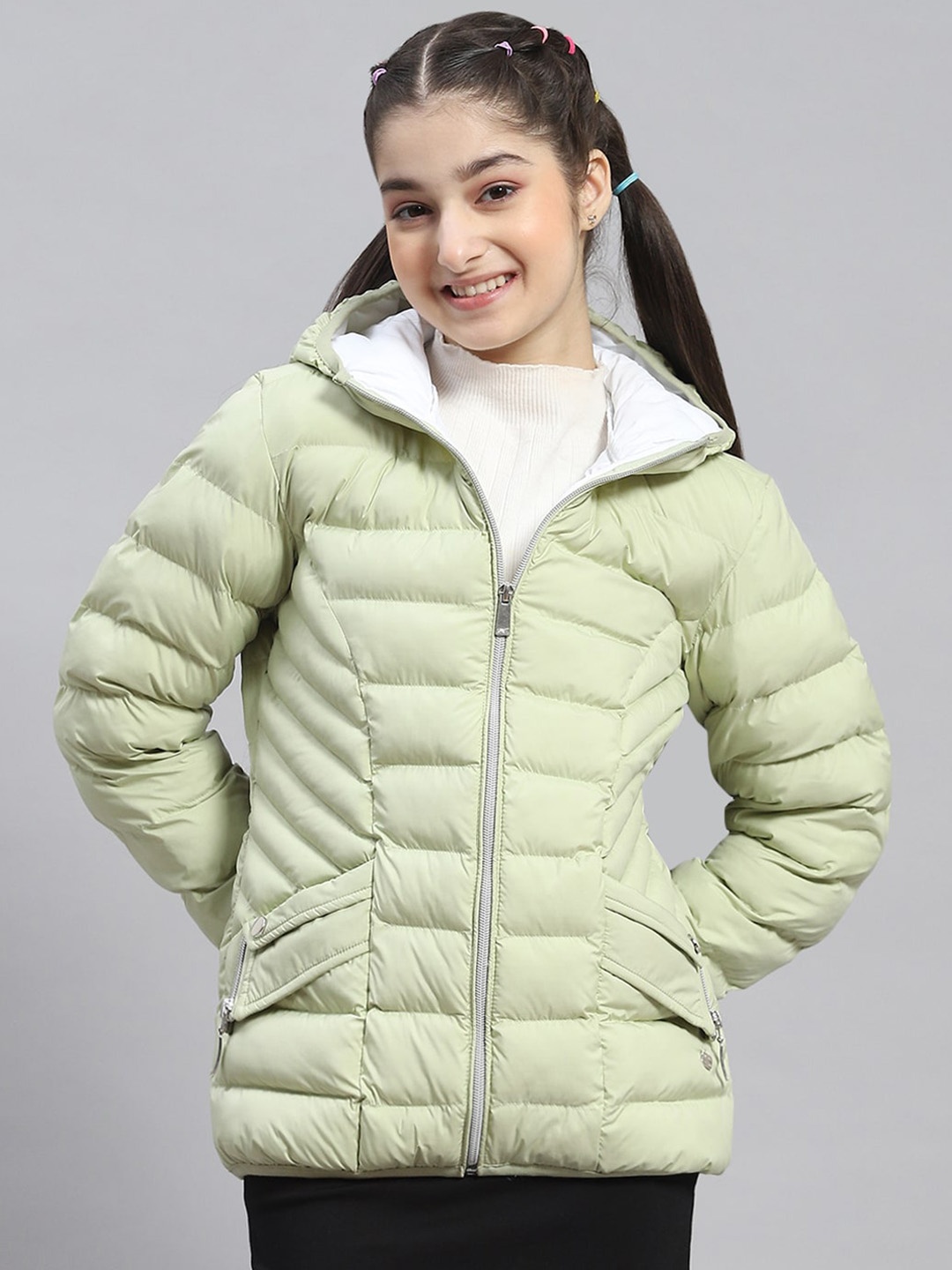 

Monte Carlo Girls Lightweight Puffer Jacket, Green