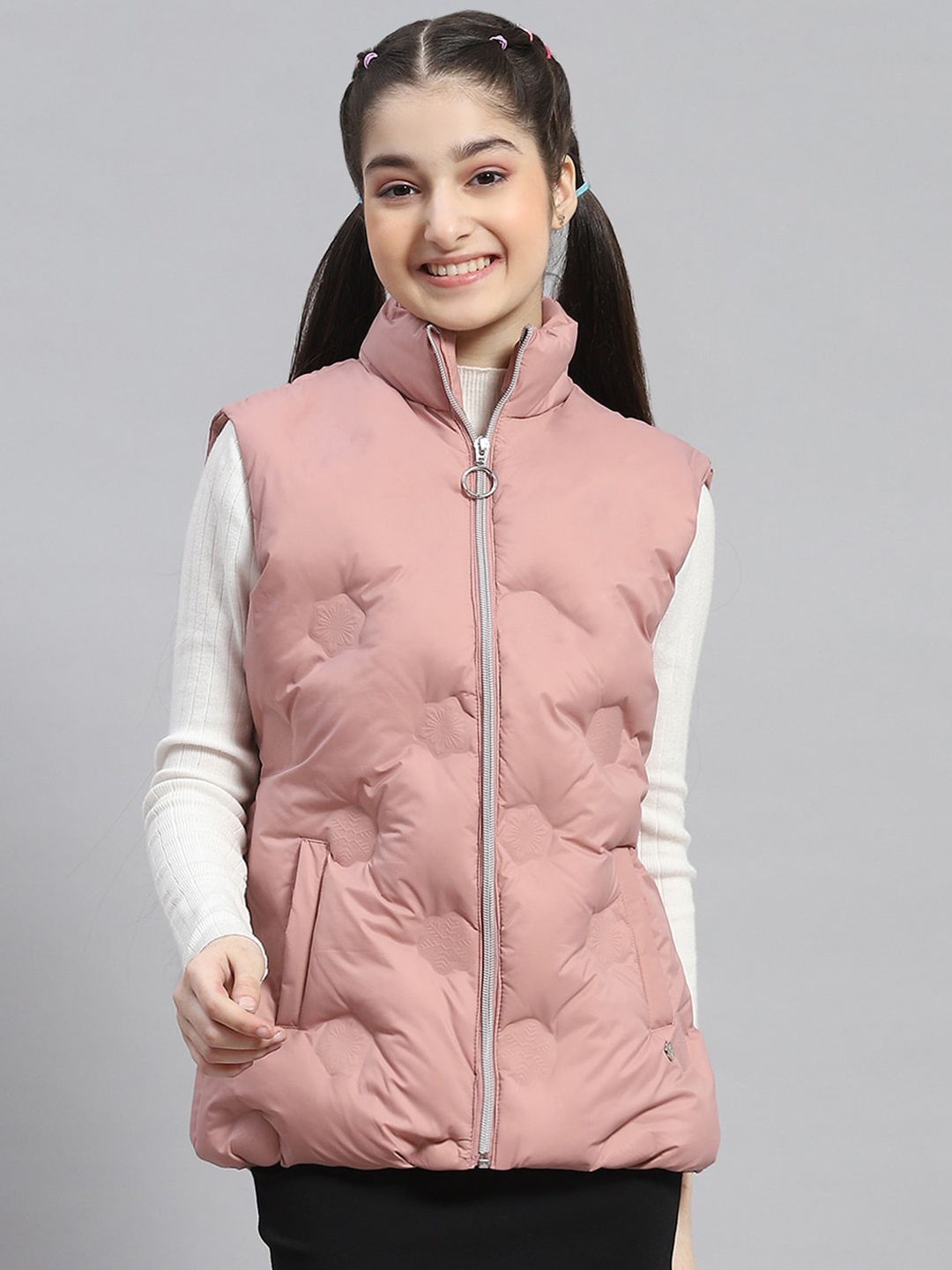 

Monte Carlo Girls Lightweight Puffer Jacket, Peach