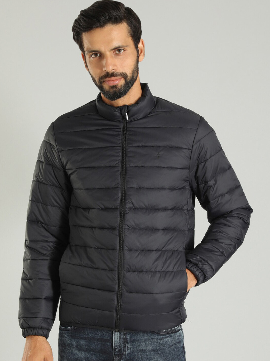 

Indian Terrain Lightweight Puffer Jacket, Black