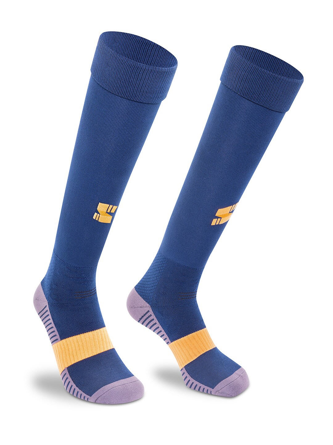 

Supersox Men Knee Length Football Socks, Navy blue