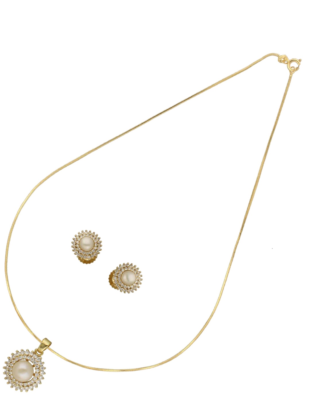 

Sri Jagdamba Pearls Dealer Gold-Plated Beaded Jewellery Set
