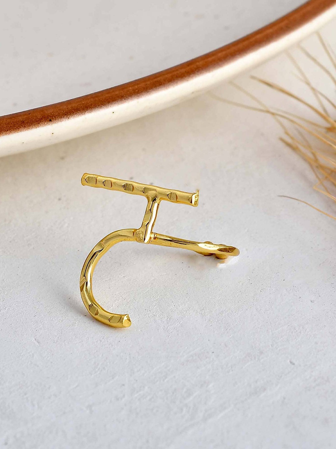 

ZURII 18KT Gold-Plated Adjustable Finger Ring