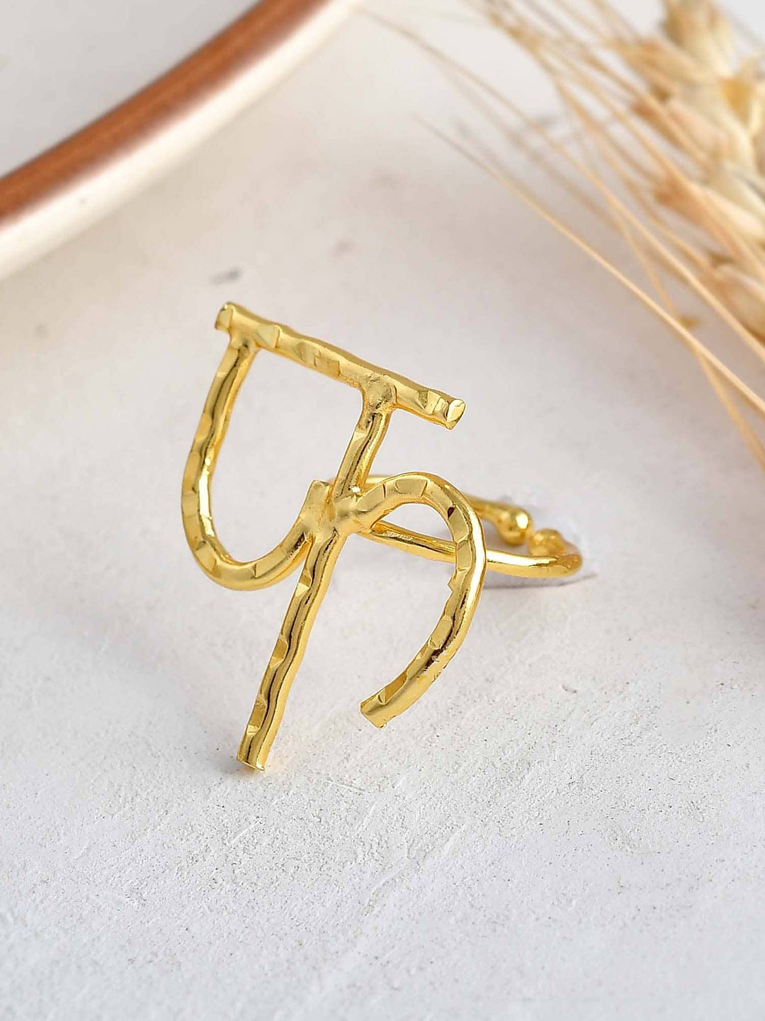 

ZURII 18KT Gold-Plated Adjustable Finger Ring