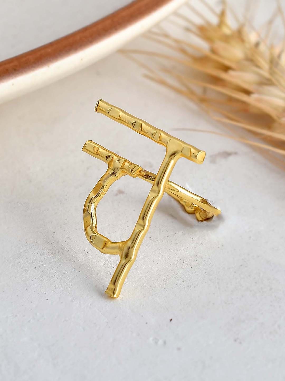 

ZURII 18KT Gold-Plated Adjustable Finger Ring