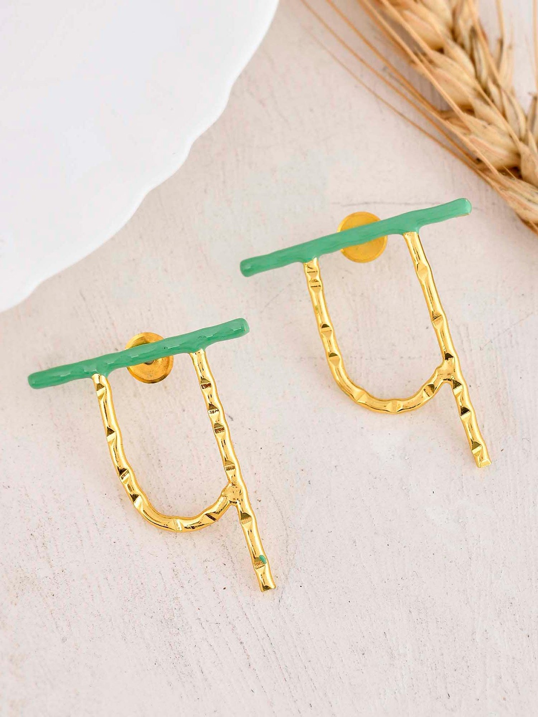 

ZURII 18KT Gold Plated Stud Earrings