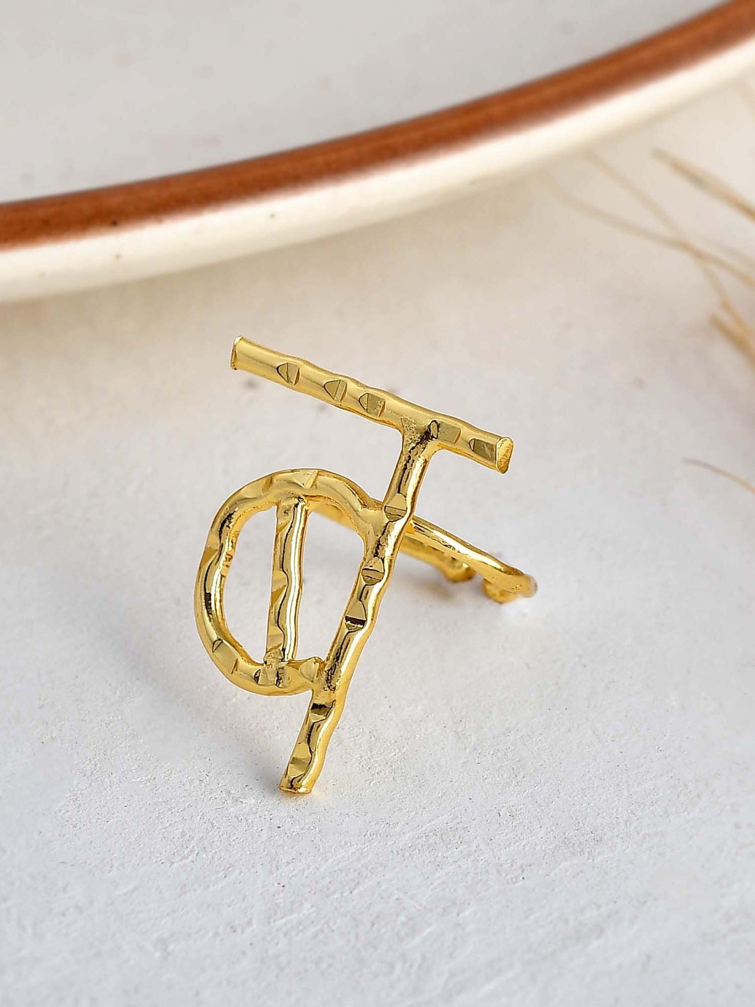 

ZURII 18KT Gold-Plated Adjustable Finger Ring