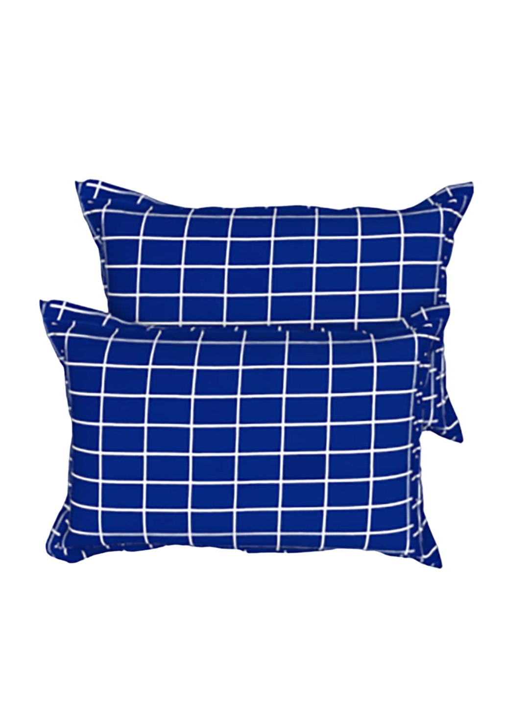 

THE WHITE MOSS Blue & White 2 Pcs Pillow Covers