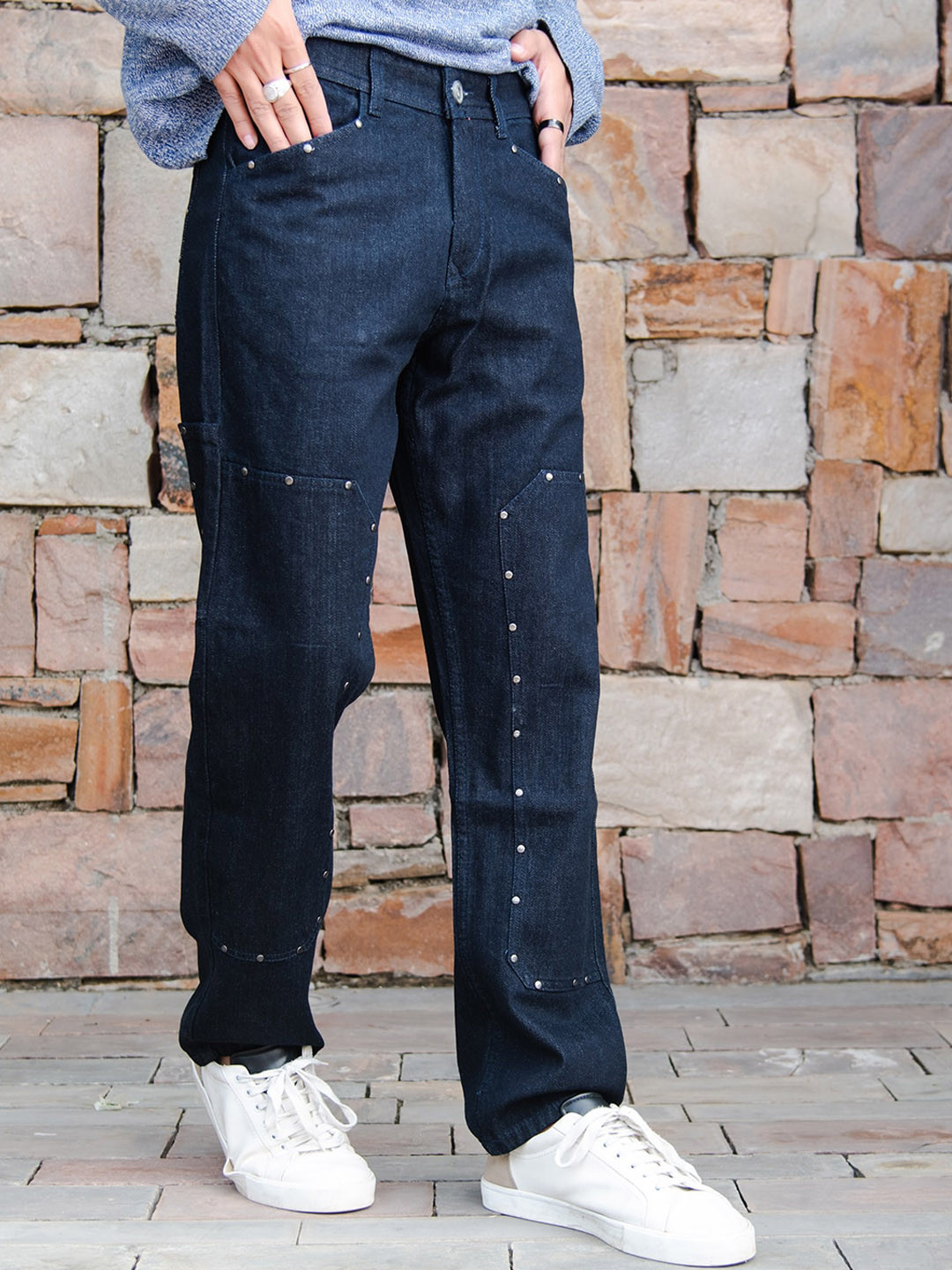 

Tistabene Men Comfort Straight Fit Clean Look Stretchable Jeans, Blue
