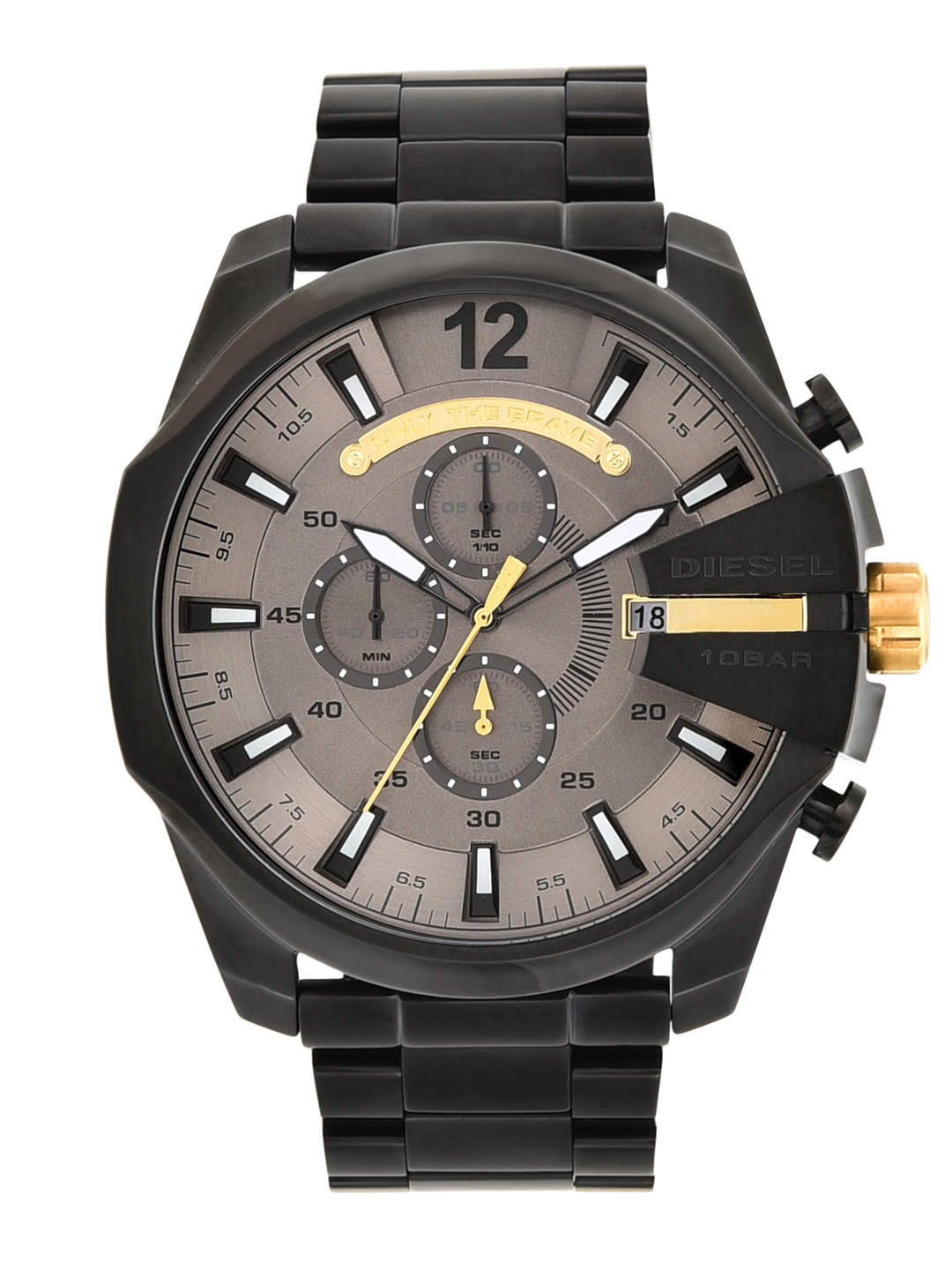 

DIESEL Men Grey & Black Analogue Watch