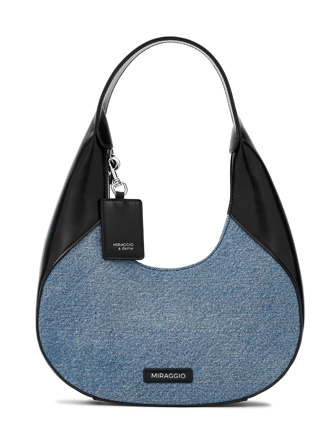 

MIRAGGIO Denim Hobo Shoulder Bag, Blue