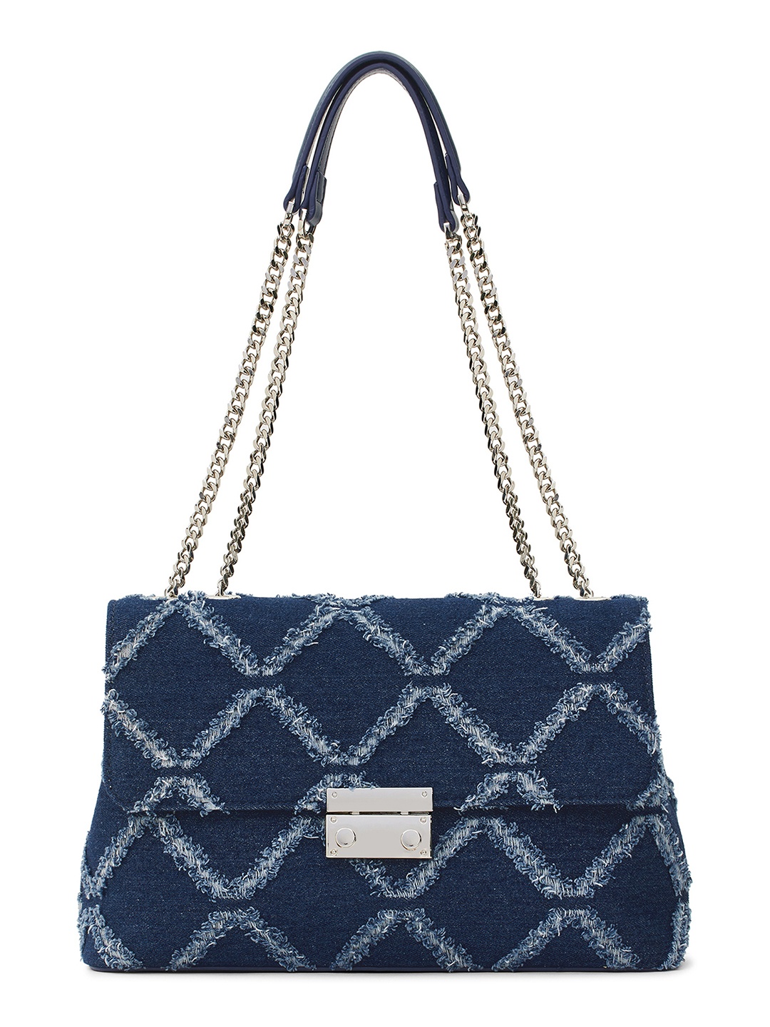 

MIRAGGIO Denim Shoulder Bag, Blue