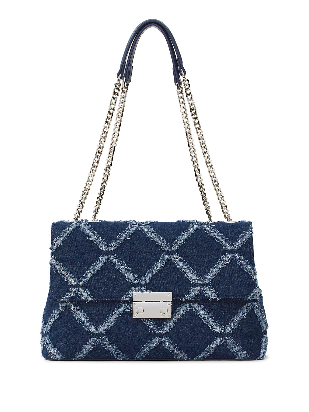

MIRAGGIO Denim Shoulder Bag, Blue