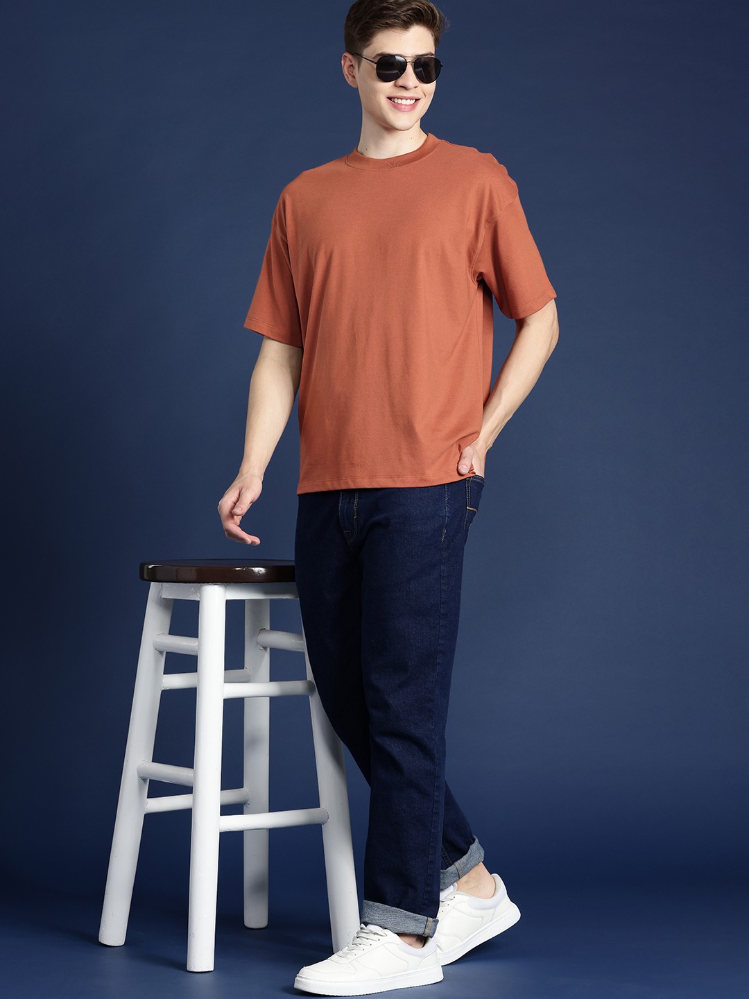 

Mast & Harbour Relaxed Fit T-shirt, Rust