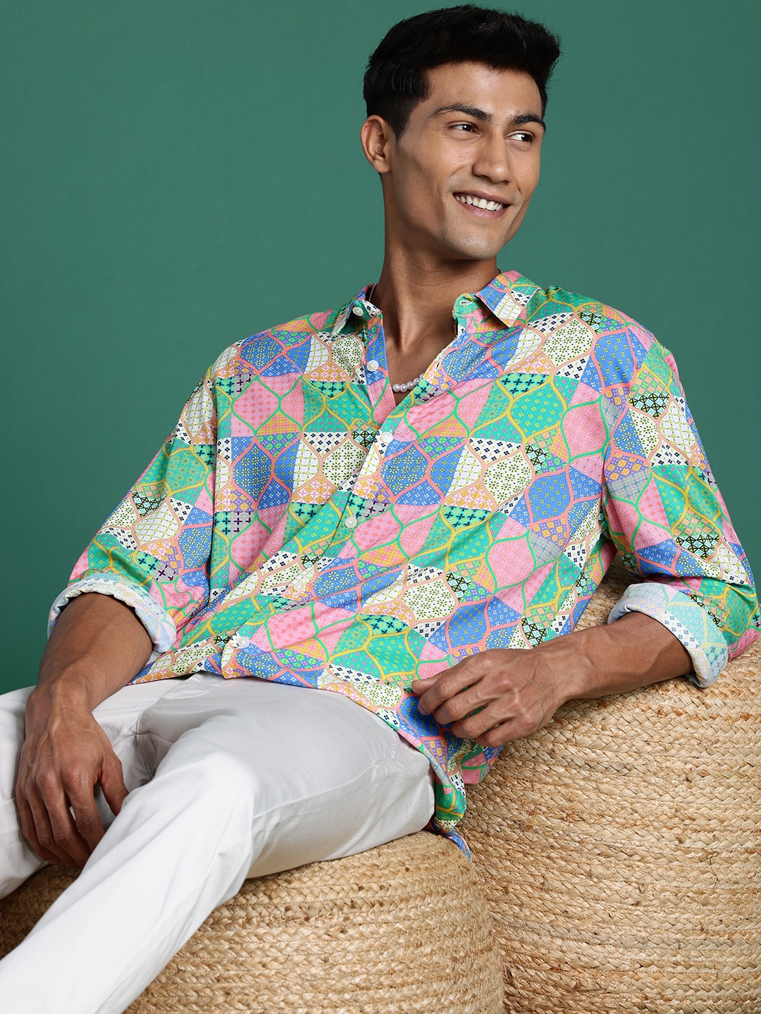 

Sangria Ethnic Print Shirt, Multi