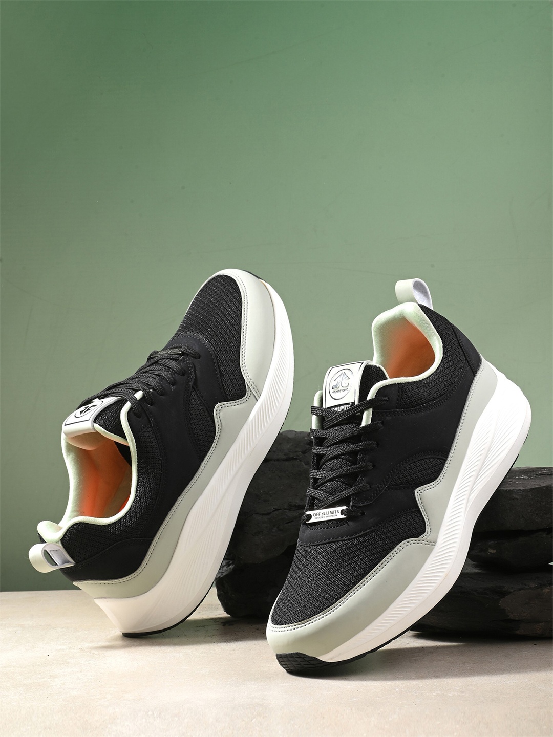 

OFF LIMITS Men Mesh Running Shoes, Black