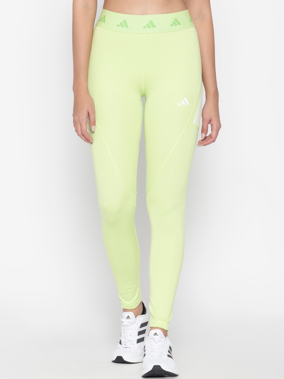 

ADIDAS TF HYGLM 78 TIG Women High Rise Ankle Length Tights, Green