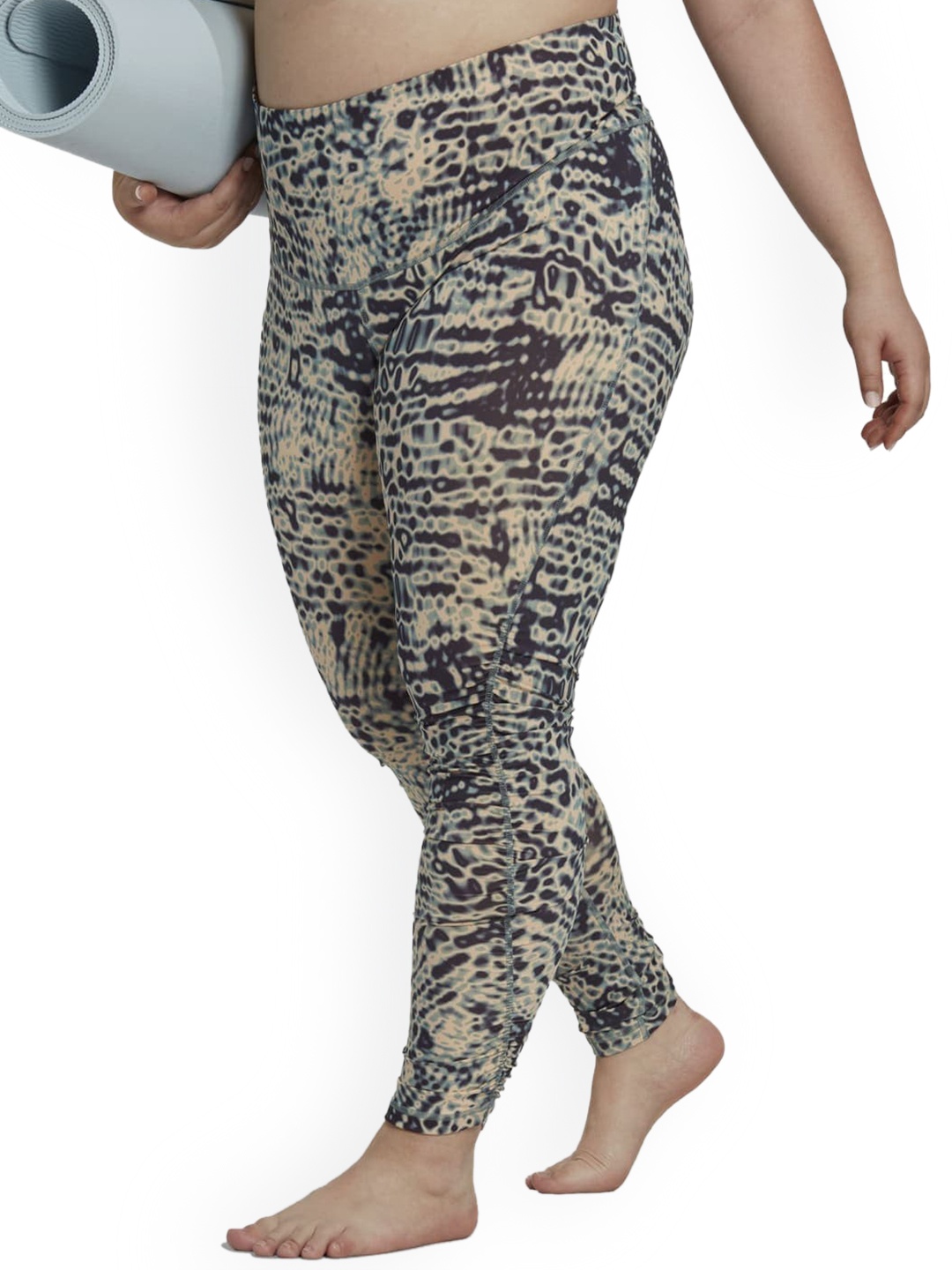 

ADIDAS 11 H STUDIO TIG Women Printed Ankle Length Tights, Blue