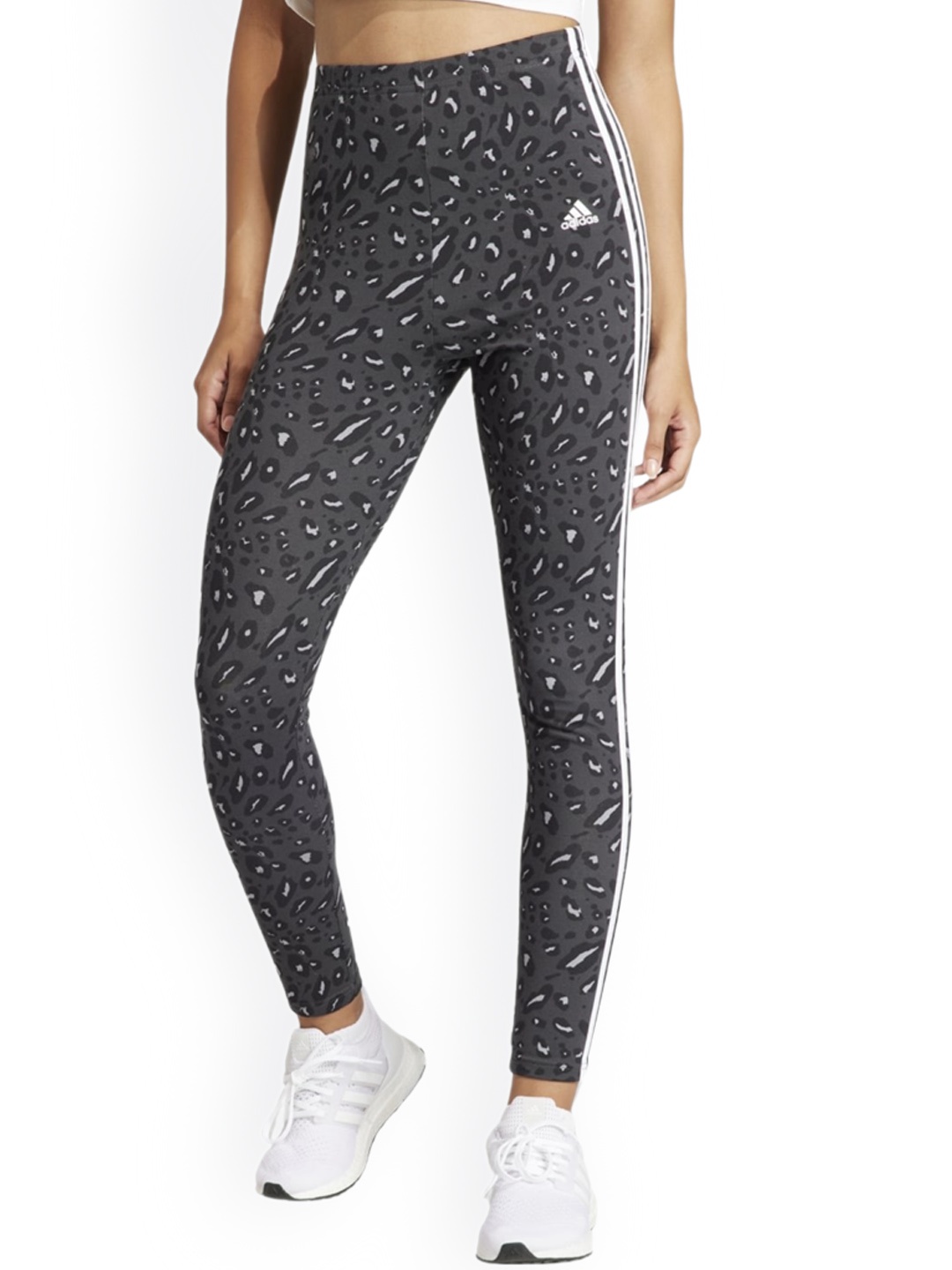 

ADIDAS ANML 3S LEG Women Printed High-Rise Tights, Grey