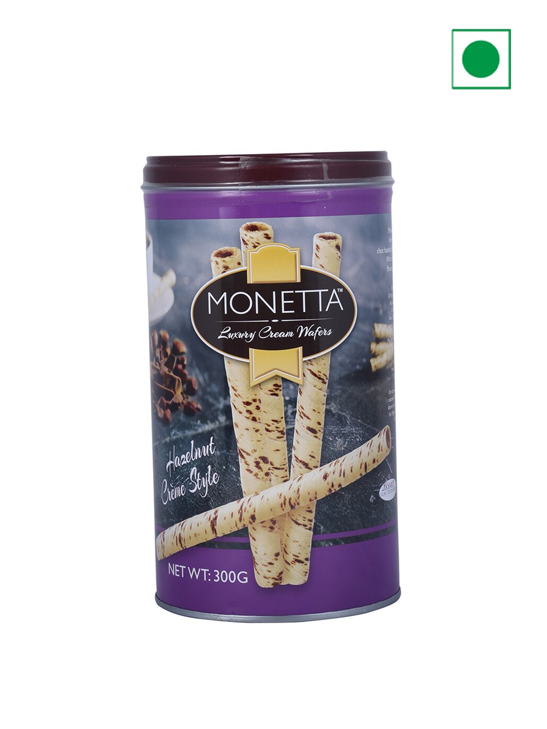 

Monetta Hazelnut Wafer Sticks Munchies 300gm, White