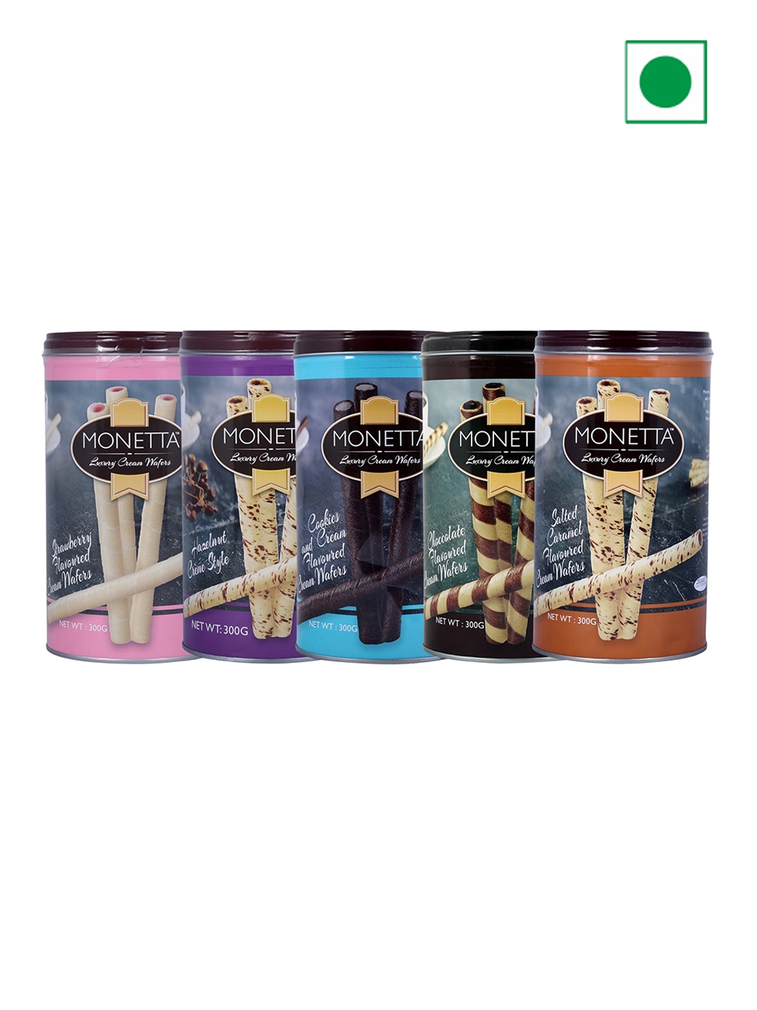 

Monetta Flavoureds Wafer Sticks Munchies 300gm Each, White