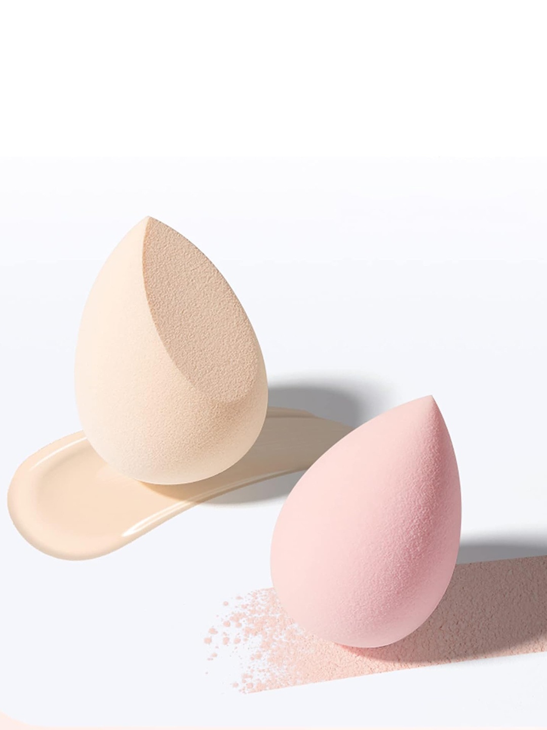 

CHRONEX 3-Pcs Beauty Blender Makeup Sponges, Peach