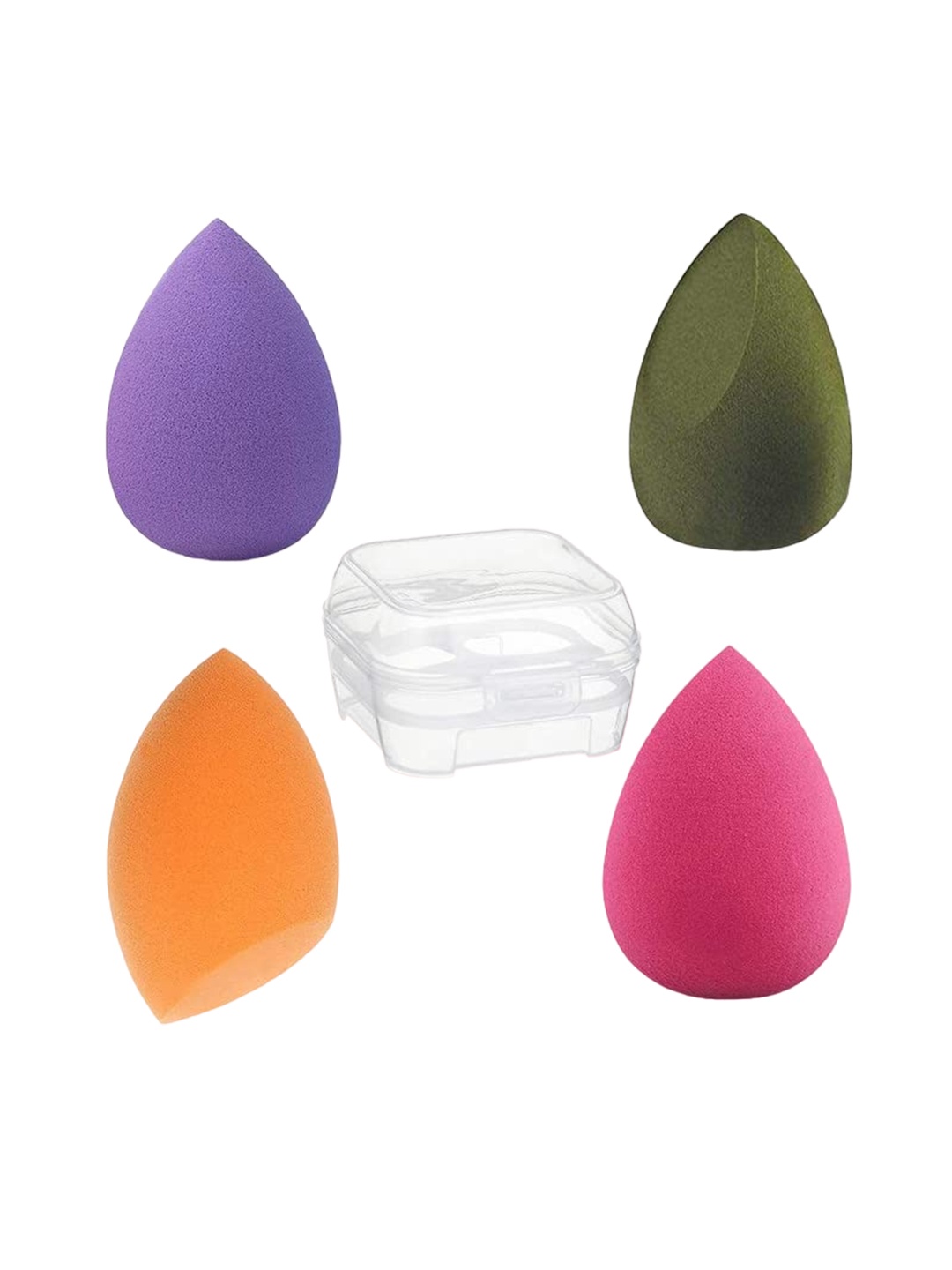 

CHRONEX Set Of 4 Professional Makeup Blender Sponge, Orange