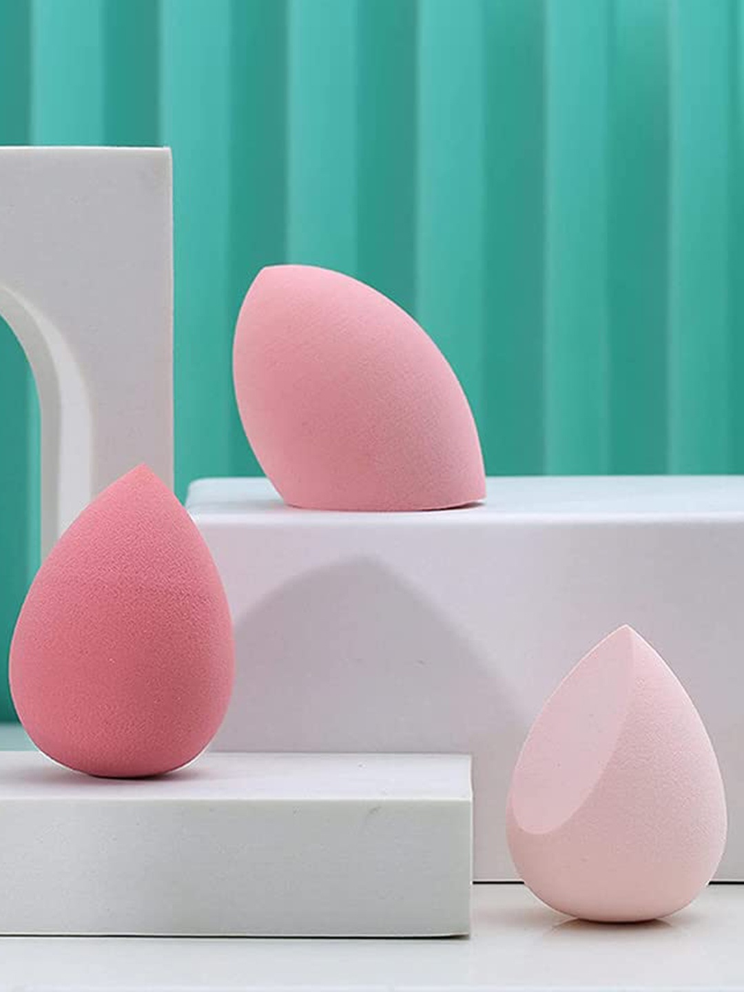 

CHRONEX Set Of 3 Makeup Blender Sponge, Pink