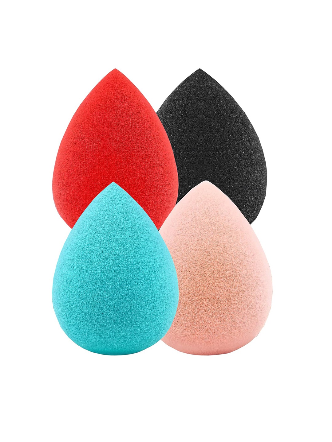 

CHRONEX Set of 4 Professional Latex-Free Makeup Beauty Blender Sponge - Multicolored, Multi