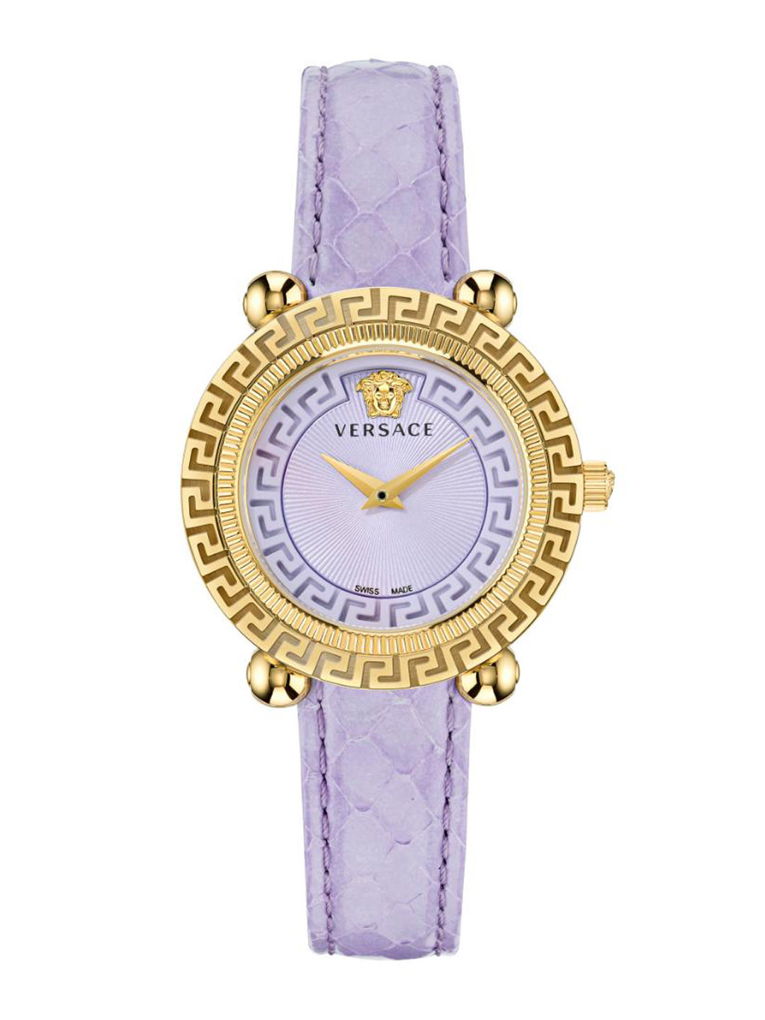 

Versace Women Leather Straps Analogue Watch VE6I00223, Purple