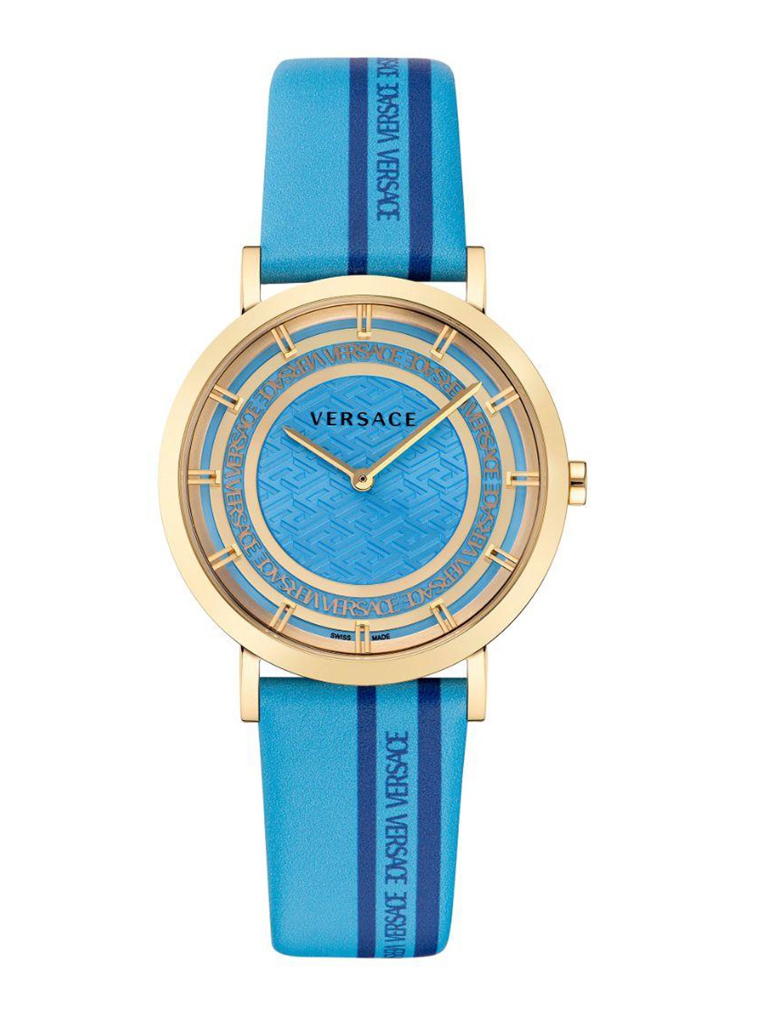 

Versace Women Leather Straps Analogue Watch VE3M00222, Blue