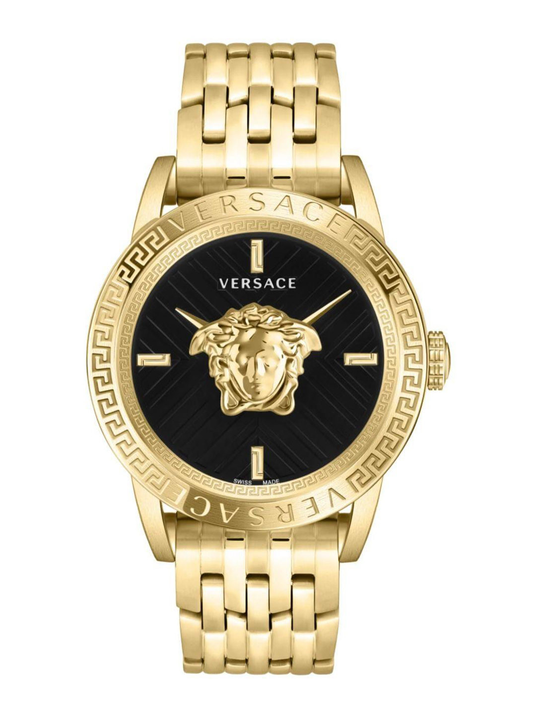 

Versace Men Stainless Steel Straps Textured Analogue Watch VESN00922, Black