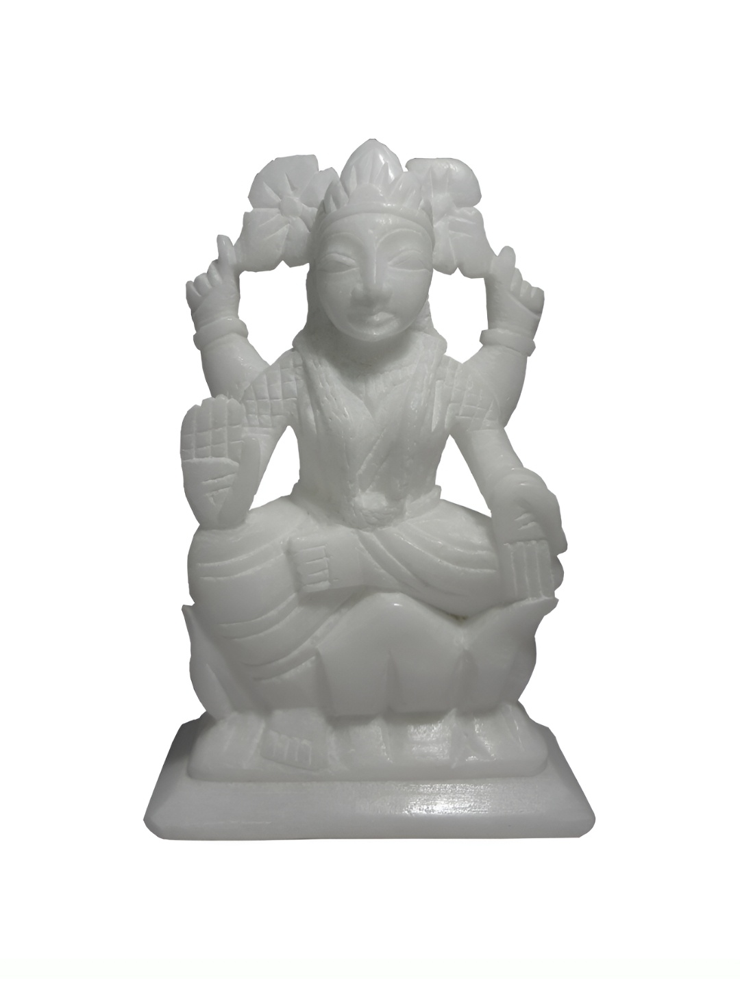 

Avinash Handicrafts White Marble Laxmi Religious Idol Showpiece