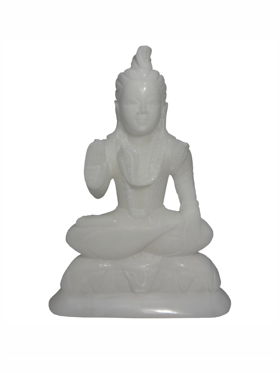 

Avinash Handicrafts White Marble Shiva Religious Idol Showpiece