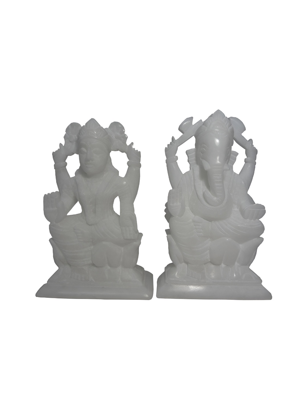 

Avinash Handicrafts White 2 Pieces Religious Idol Showpieces