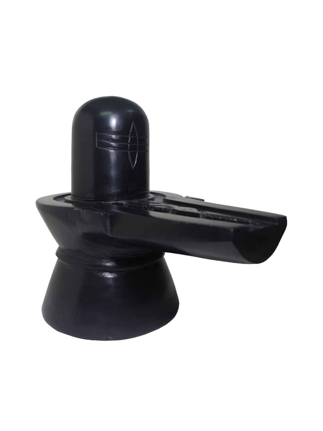 

Avinash Handicrafts Black Marble Shiva Linga Religious Idol Showpiece