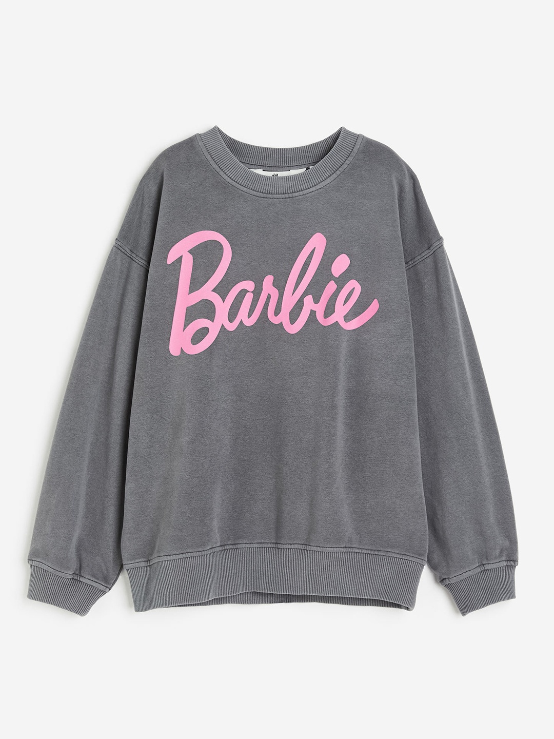 

H&M Girls Oversized Sweatshirt, Grey