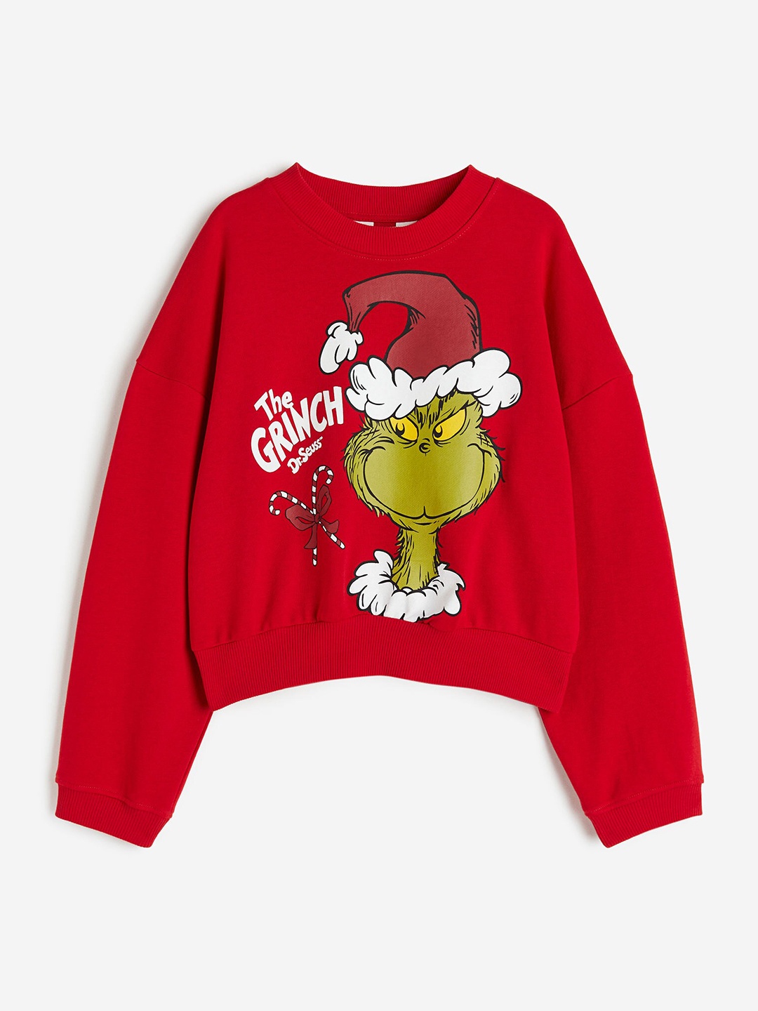 

H&M Girls Oversized Sweatshirt, Red