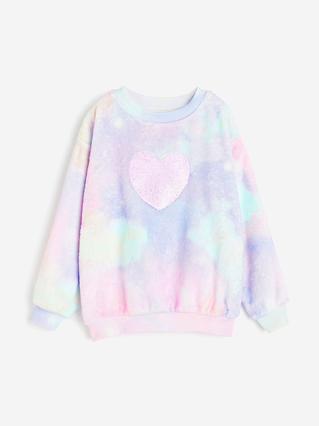 

H&M Girls Reversible Sequin-Motif Sweatshirt, Pink