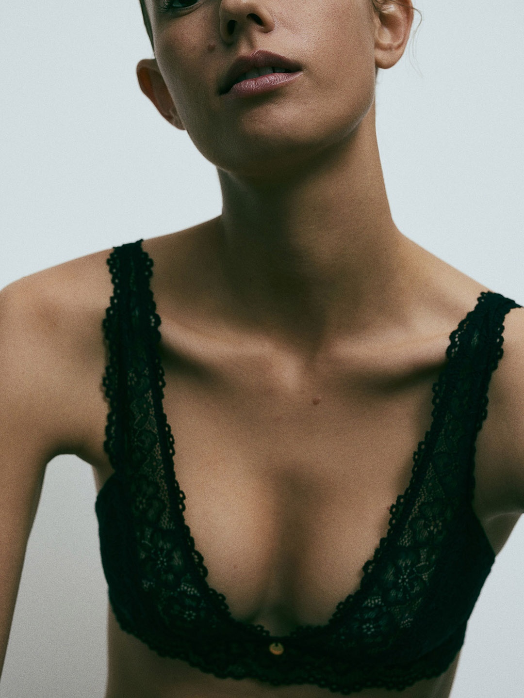

H&M 2-Pack Soft Lace Bras, Black