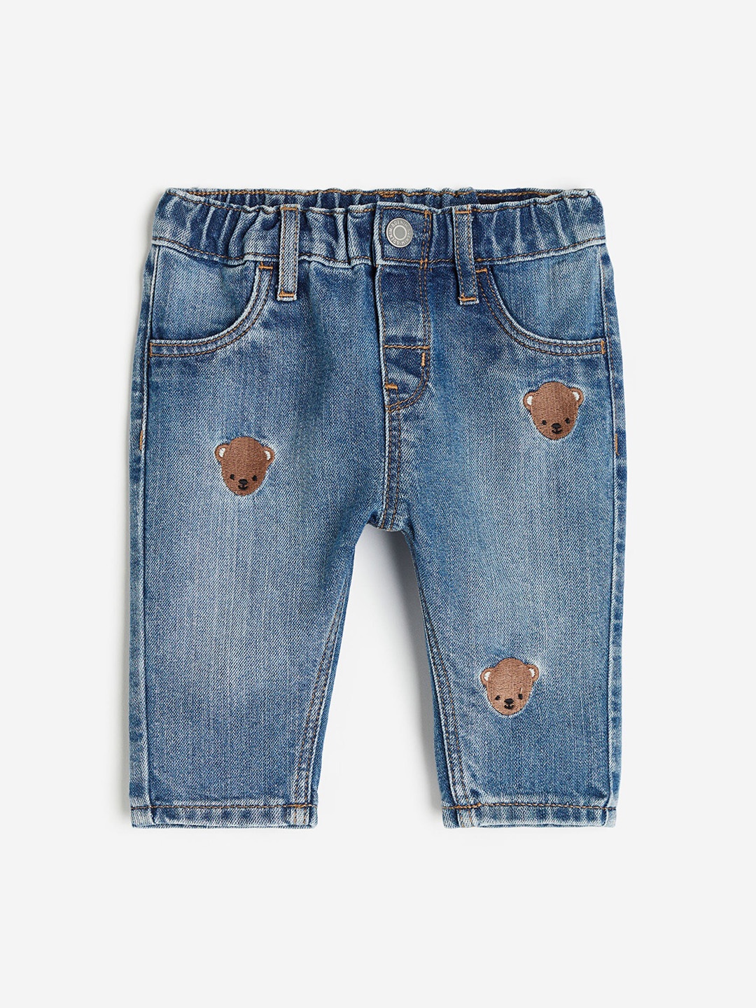 

H&M Infants Boys Embroidered Jeans, Blue