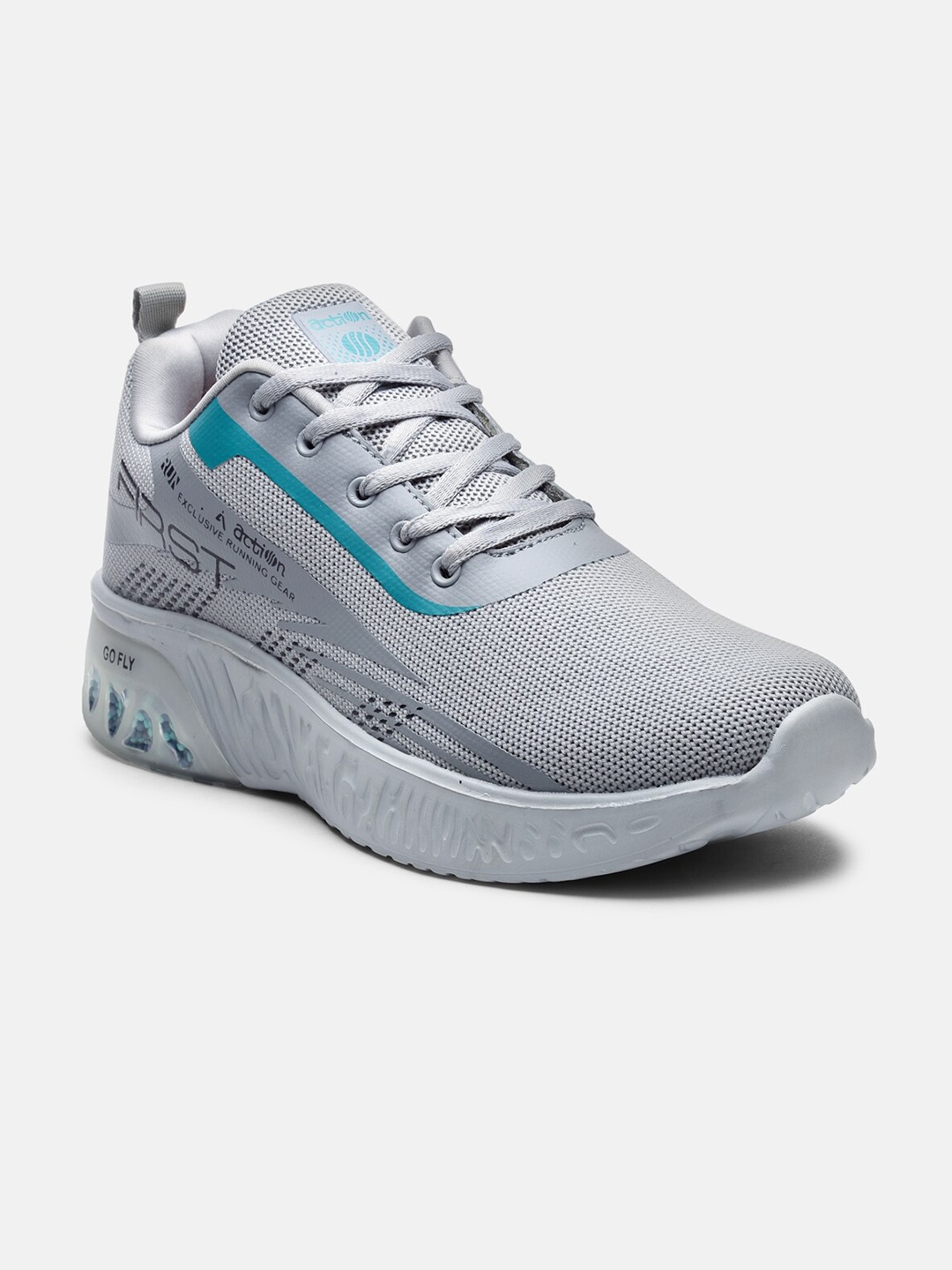 

Action Men Lightweight Lace-Up Running Shoes, Grey