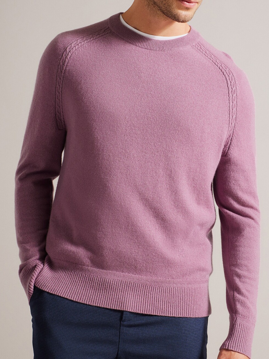 

Ted Baker Raglan Sleeves Cashmere Sweaters, Purple