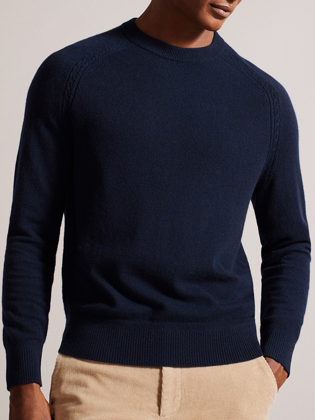 

Ted Baker Raglan Sleeves Cashmere Sweaters, Navy blue