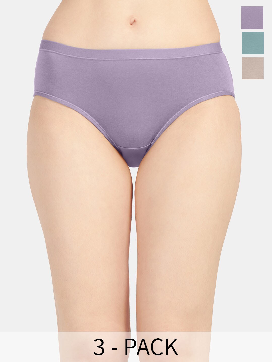 

Sonari Pack Of 3 Ultra Soft Hipster Briefs, Purple