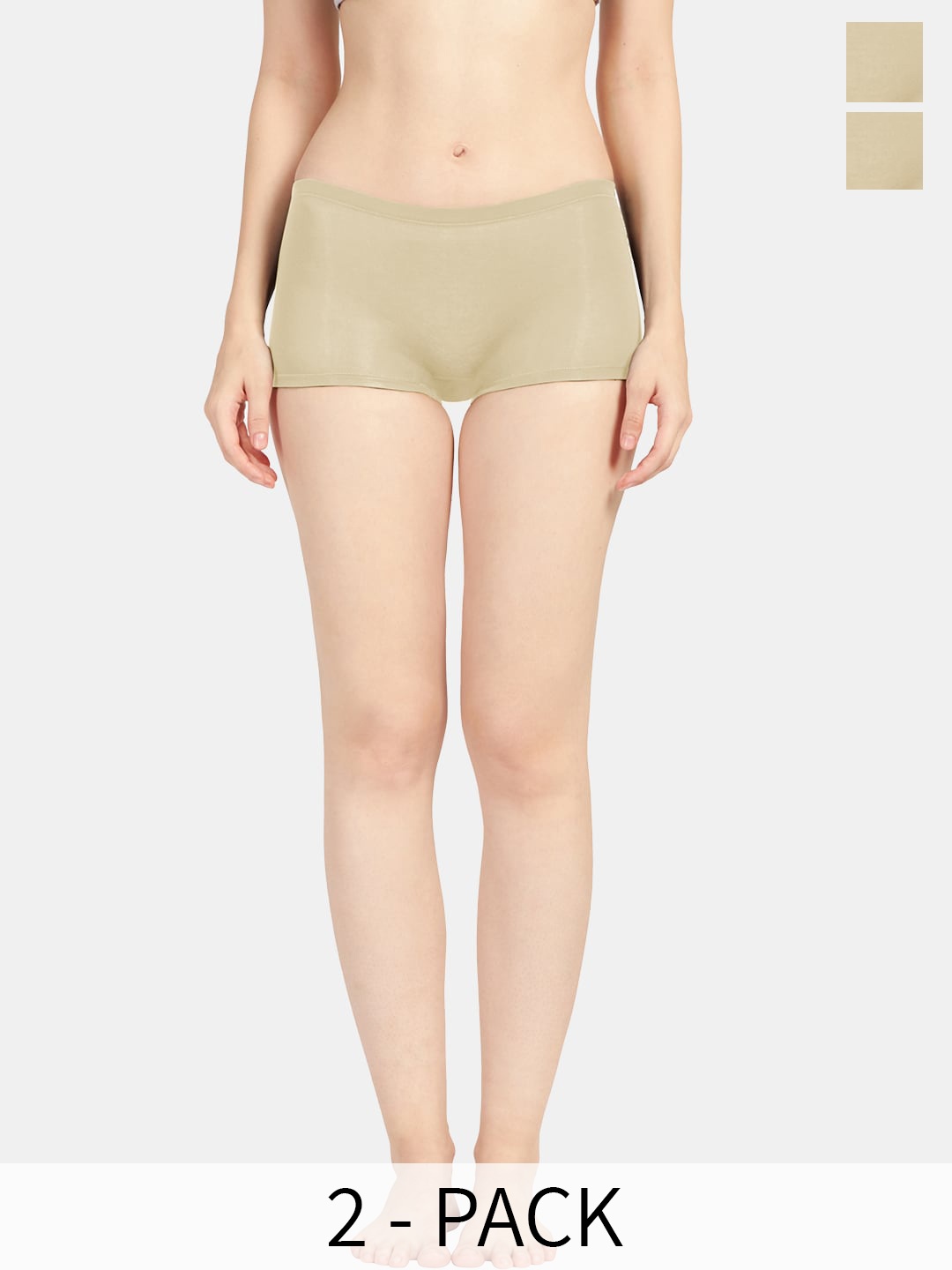 

Sonari Pack Of 2 Seamless Boy Short Briefs, Beige