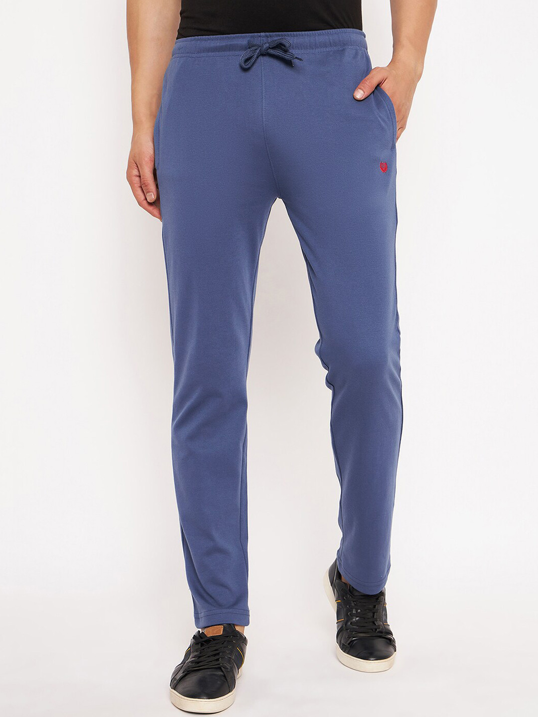 

Duke Men Mid-Rise Cotton Track Pant, Blue