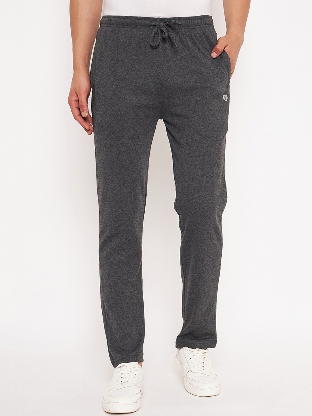 

Duke Men Mid-Rise Cotton Track Pant, Grey