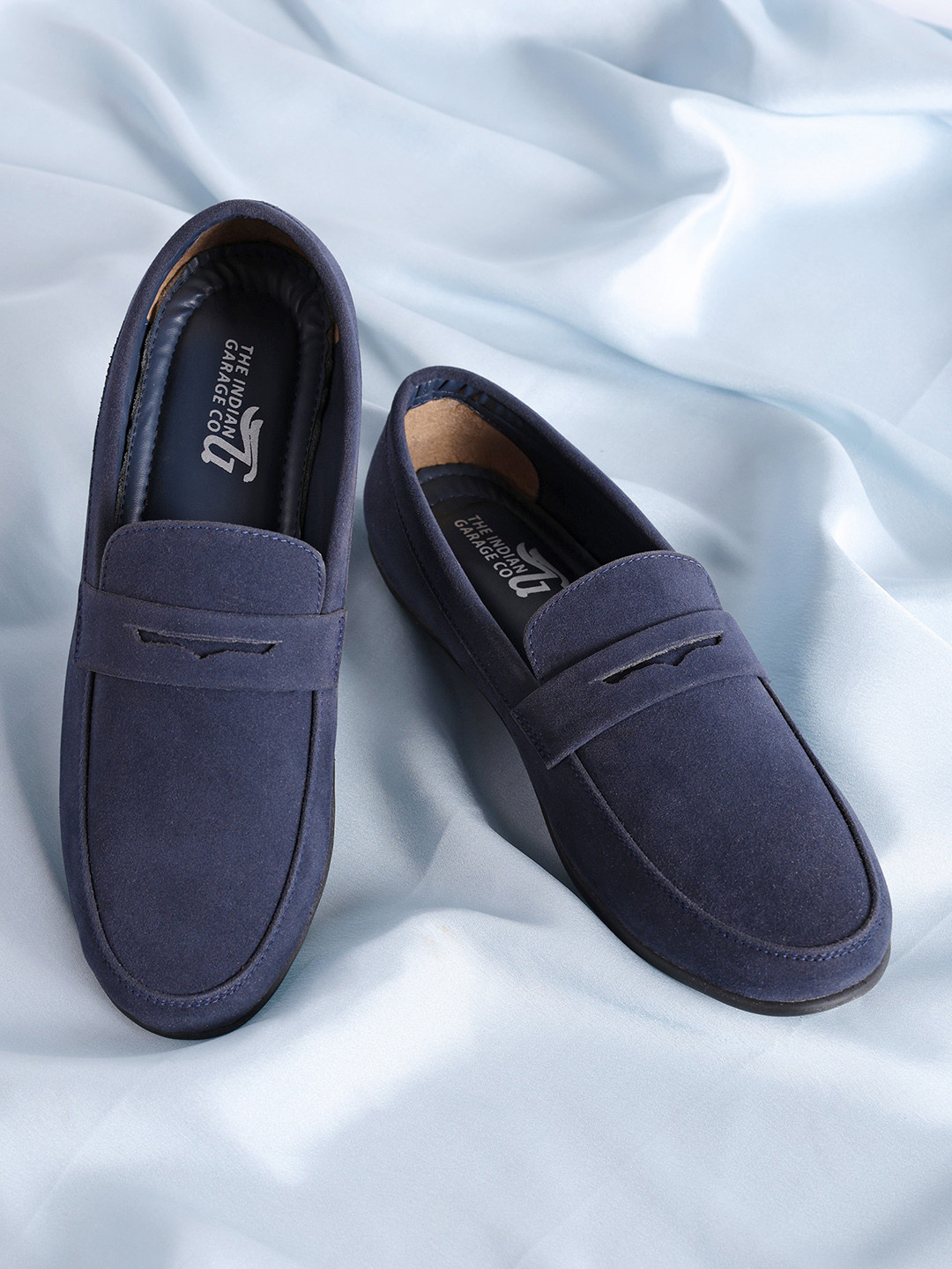 

The Indian Garage Co Men Formal Penny Loafers, Blue