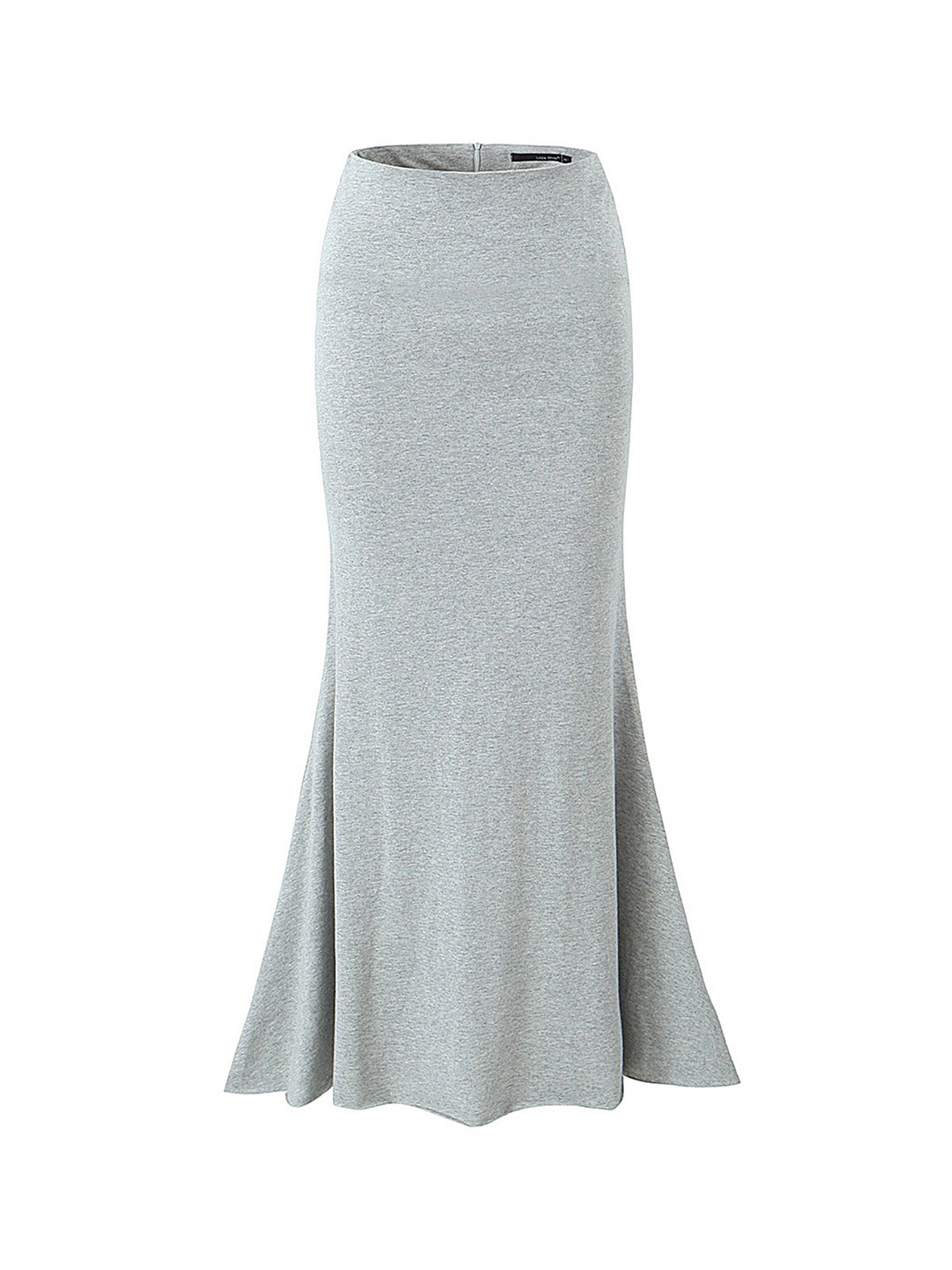 

LULU & SKY Pure Cotton High Waist Pencil Maxi Skirt, Grey