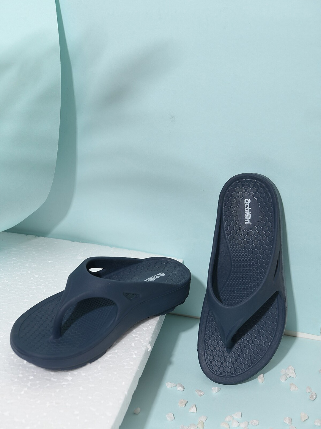 Action Men Lightweight Thong Flip-Flops, Navy blue